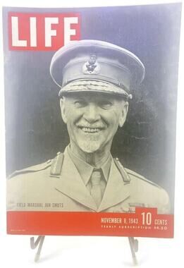 LIFE Magazine November 8 1943 Field Marshal Jan Smuts on Cover WWII Naples